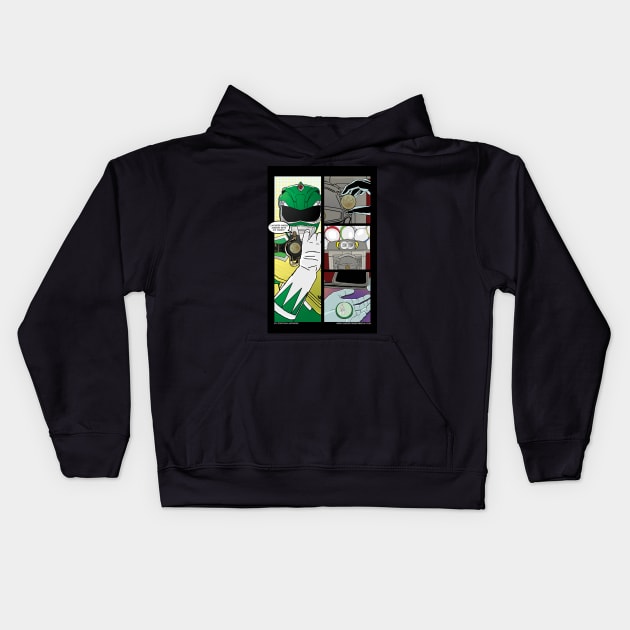 Green Ranger 25 cents Kids Hoodie by Donforte